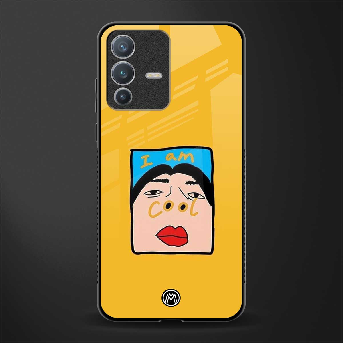 cool girl glass case for vivo v23 pro 5g image