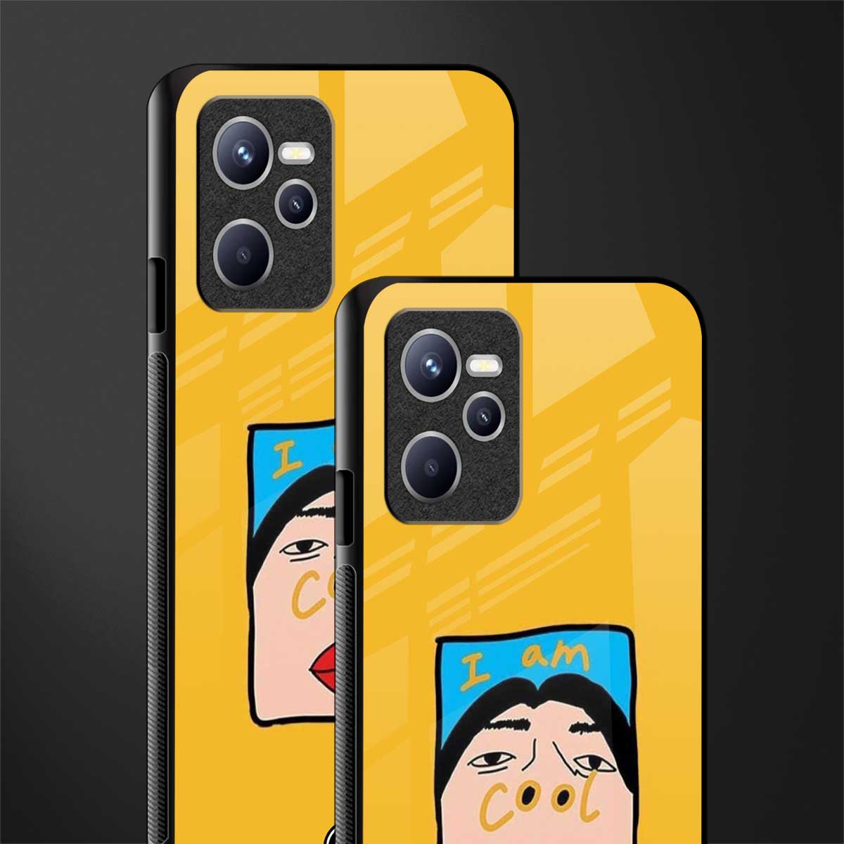 cool girl glass case for realme c35 image-2