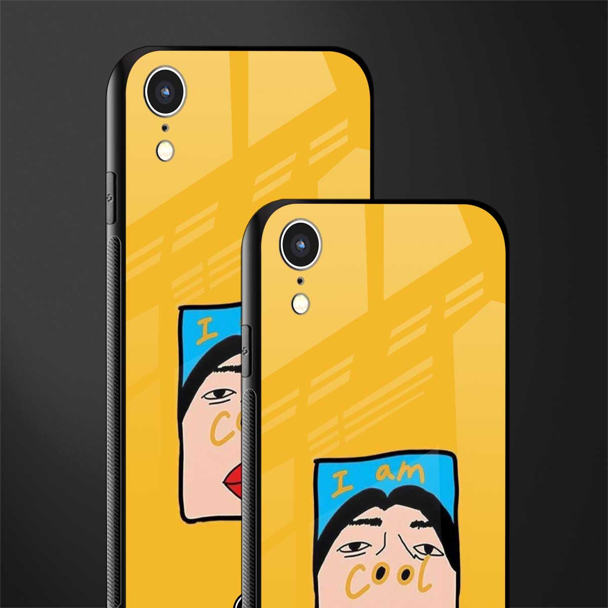 cool girl glass case for iphone xr image-2