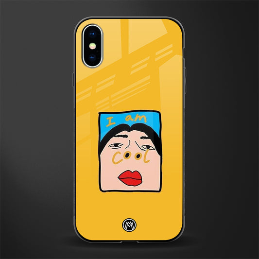 cool girl glass case for iphone xs image