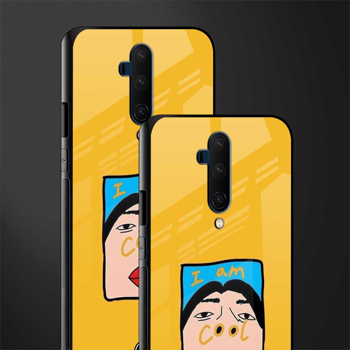 cool girl glass case for oneplus 7t pro image-2