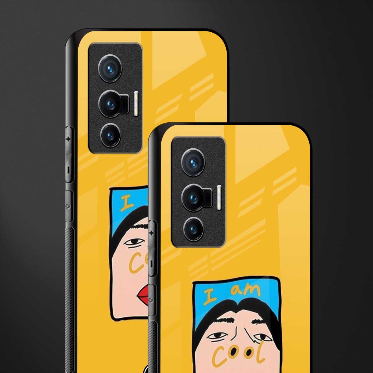 cool girl glass case for vivo x70 image-2