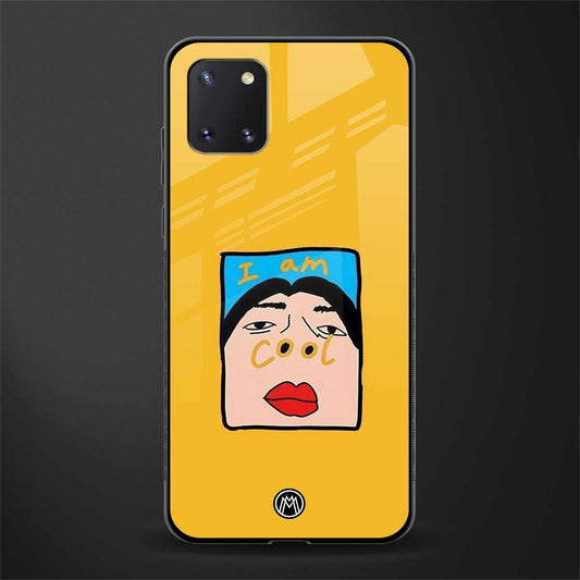 cool girl glass case for samsung a81 image