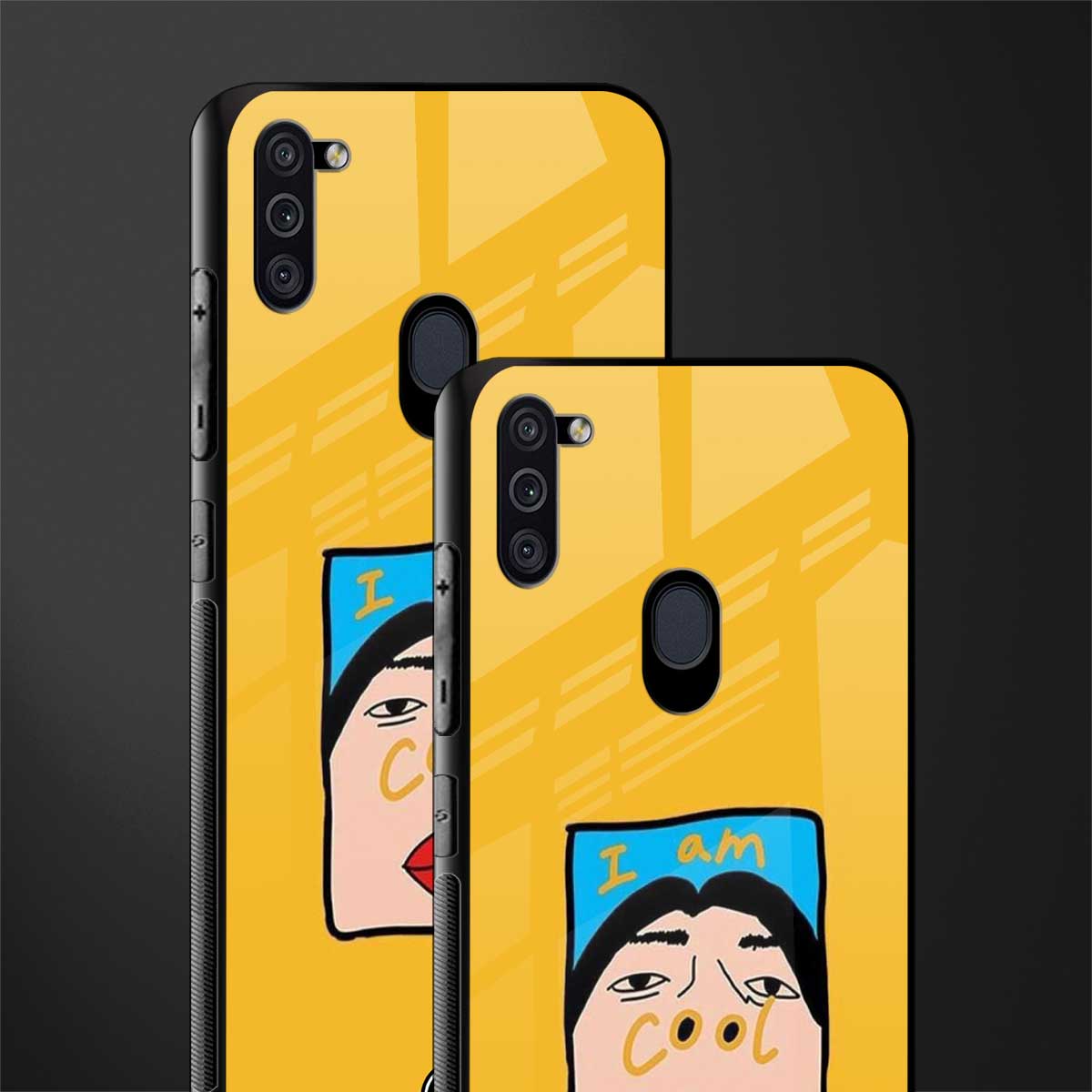 cool girl glass case for samsung a11 image-2