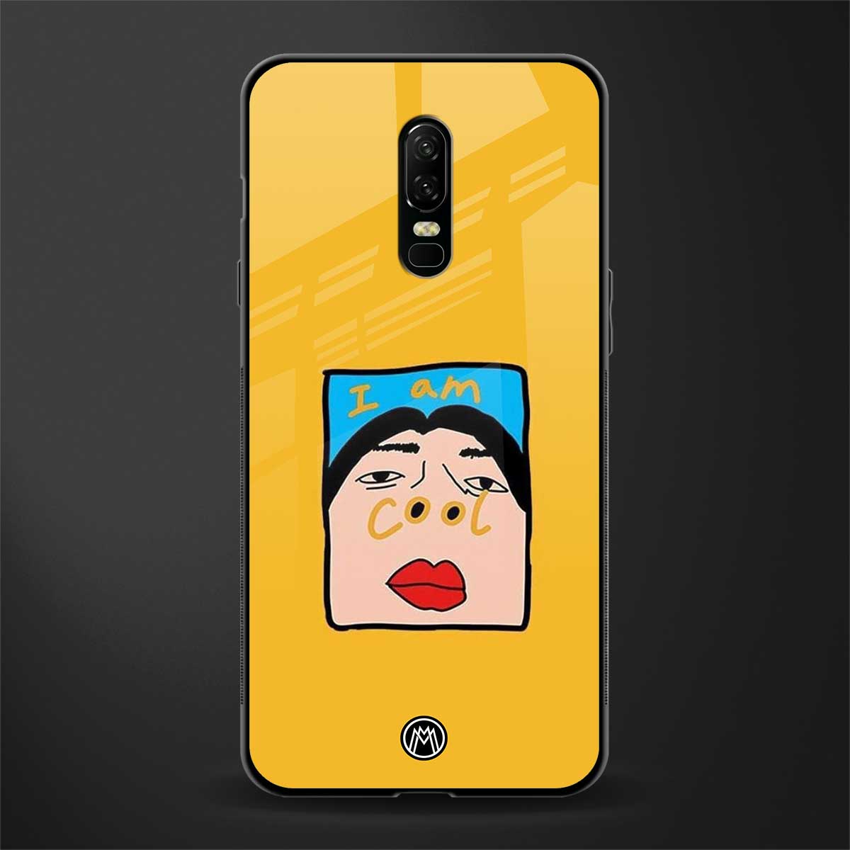 cool girl glass case for oneplus 6 image