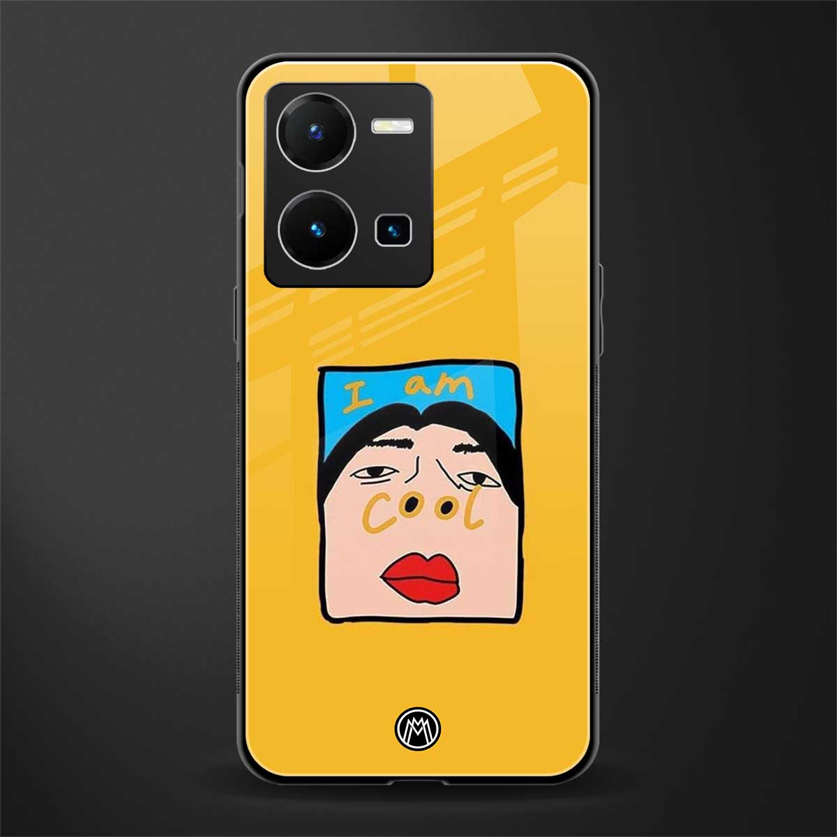 cool girl back phone cover | glass case for vivo y35 4g