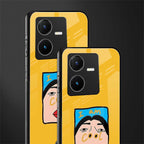 cool girl back phone cover | glass case for vivo y22