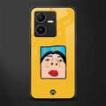 cool girl back phone cover | glass case for vivo y22
