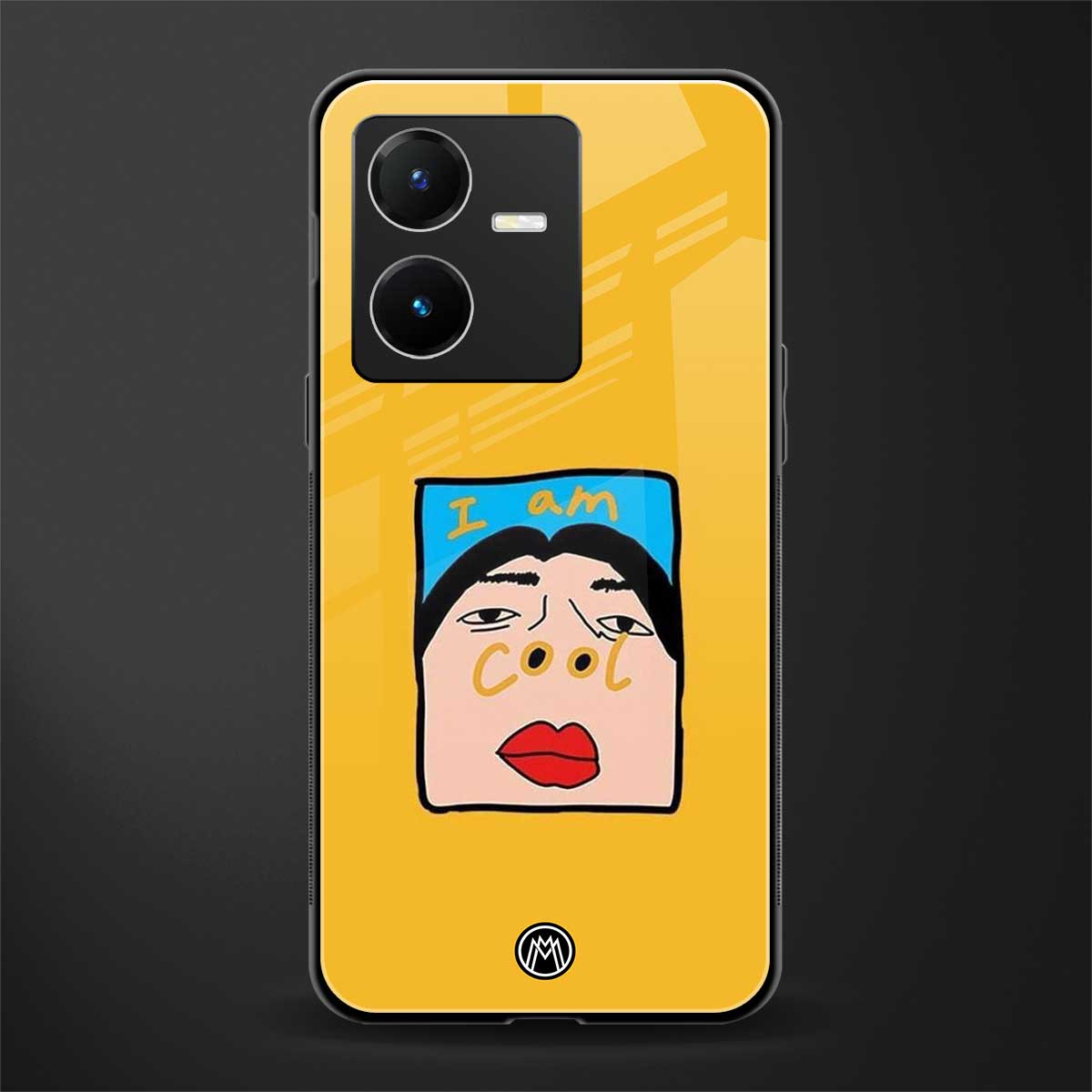 cool girl back phone cover | glass case for vivo y22