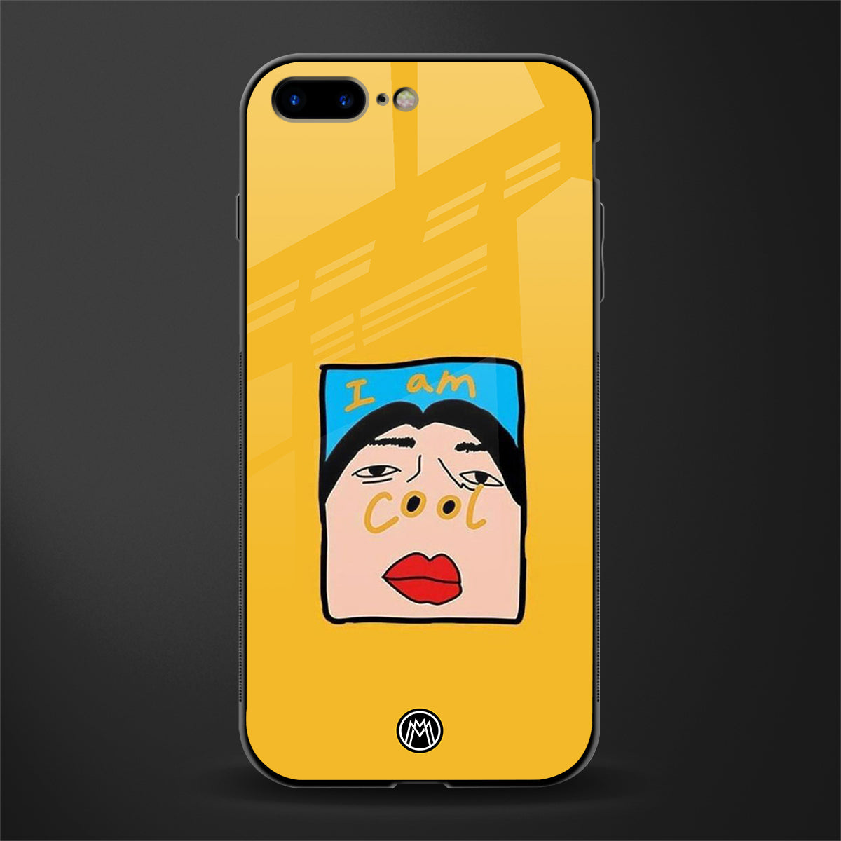 cool girl glass case for iphone 8 plus image