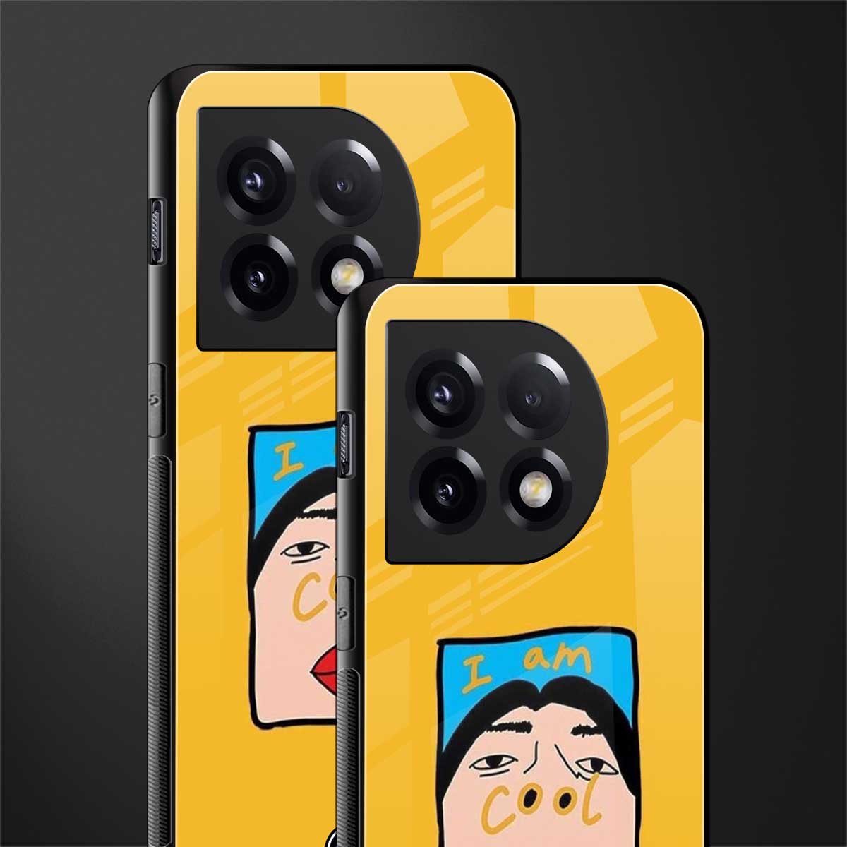 cool girl back phone cover | glass case for oneplus 11