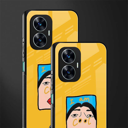 cool girl back phone cover | glass case for realme c55