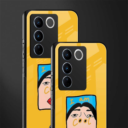 cool girl back phone cover | glass case for vivo v27 pro 5g