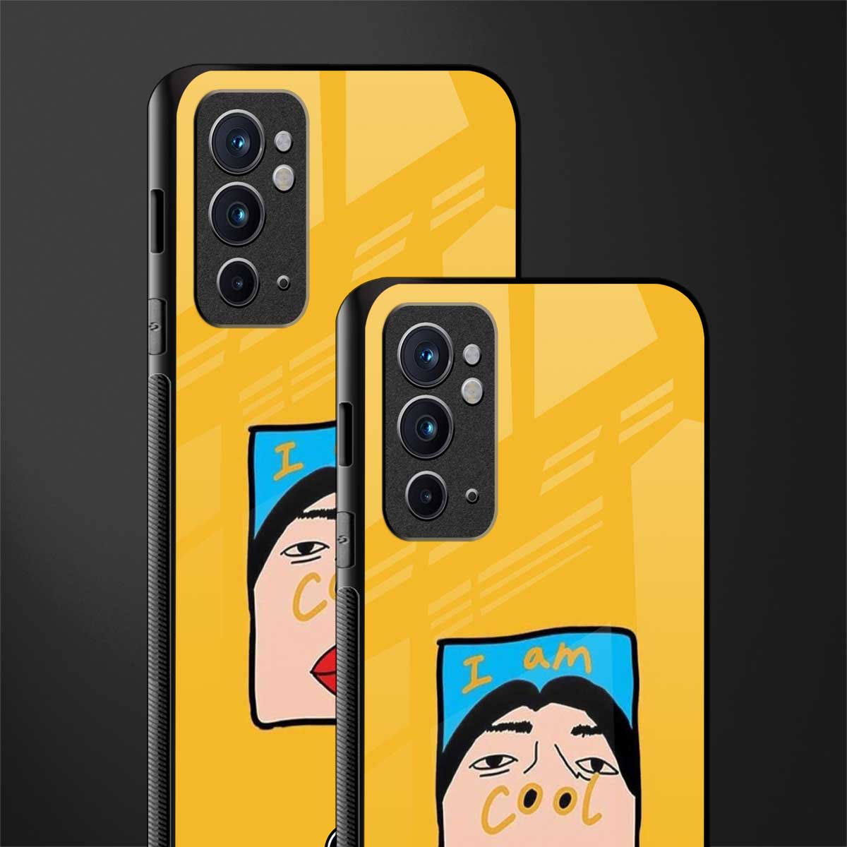 cool girl glass case for oneplus 9rt image-2