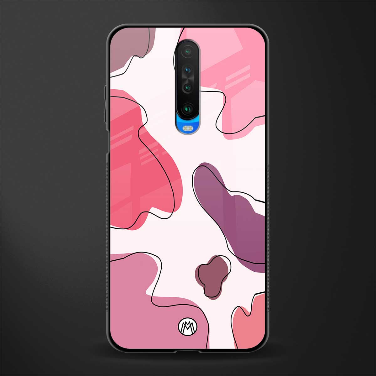 cotton candy taffy edition glass case for poco x2 image