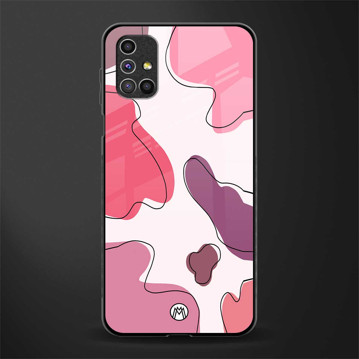 cotton candy taffy edition glass case for samsung galaxy m51 image