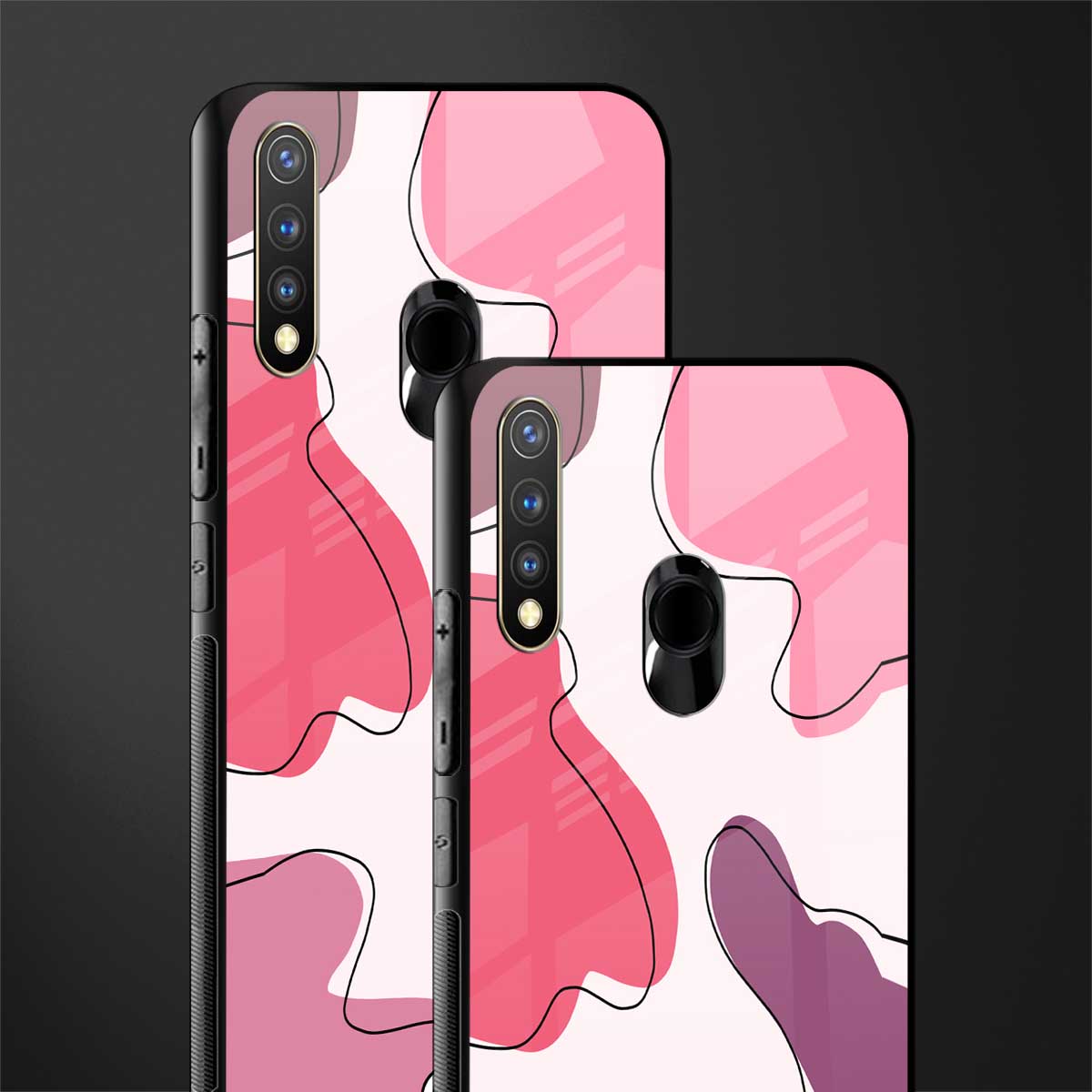 cotton candy taffy edition glass case for vivo u20 image-2