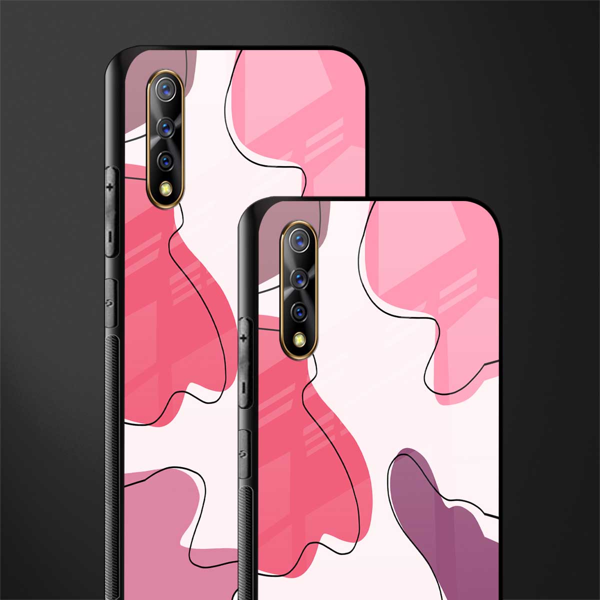 cotton candy taffy edition glass case for vivo z1x image-2
