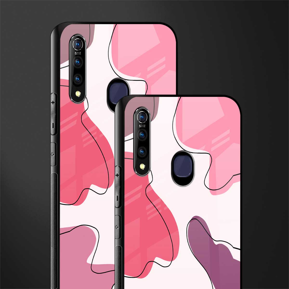 cotton candy taffy edition glass case for vivo z1 pro image-2