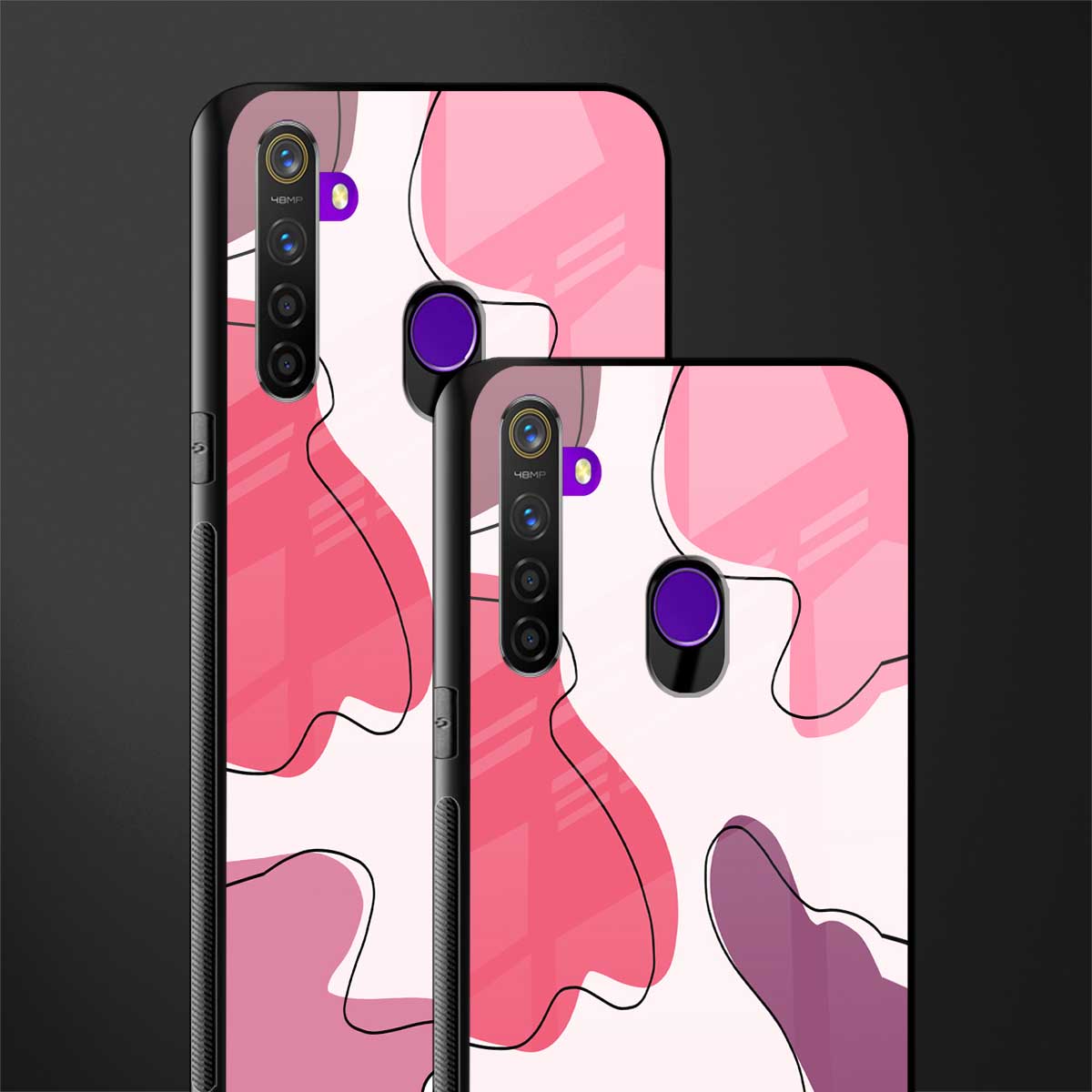 cotton candy taffy edition glass case for realme 5i image-2