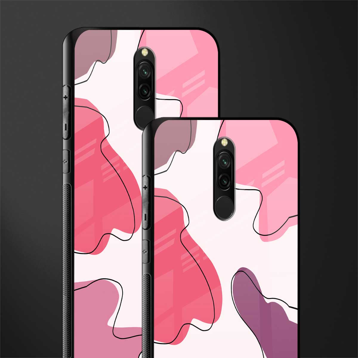 cotton candy taffy edition glass case for redmi 8 image-2