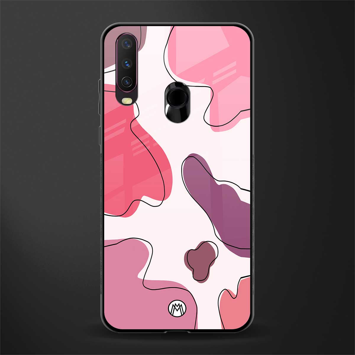 cotton candy taffy edition glass case for vivo y12 image