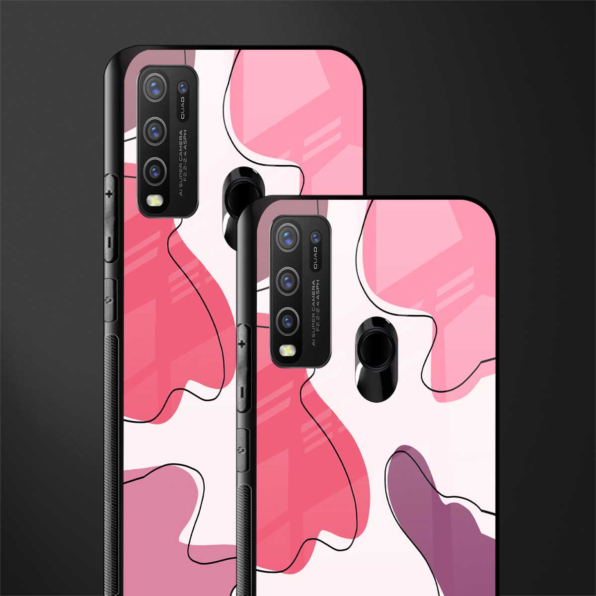 cotton candy taffy edition glass case for vivo y30 image-2