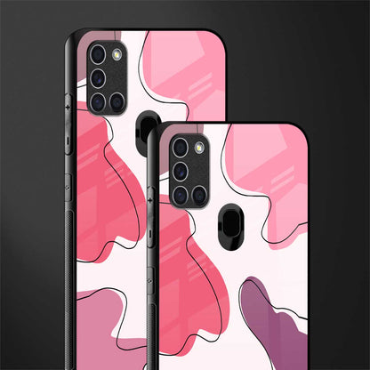 cotton candy taffy edition glass case for samsung galaxy a21s image-2