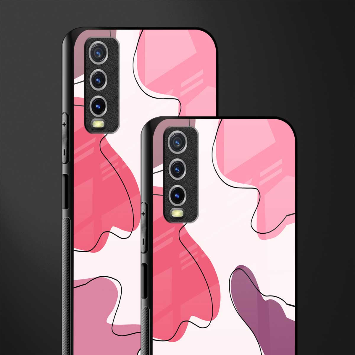 cotton candy taffy edition glass case for vivo y20 image-2