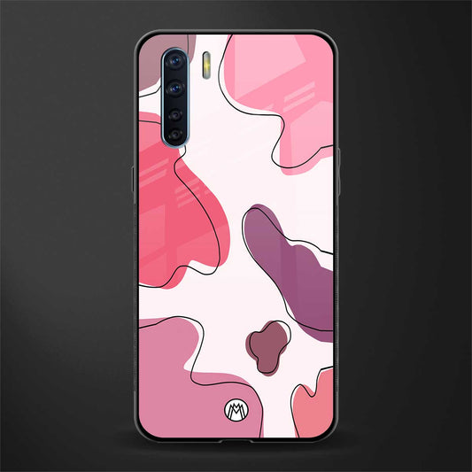 cotton candy taffy edition glass case for oppo f15 image