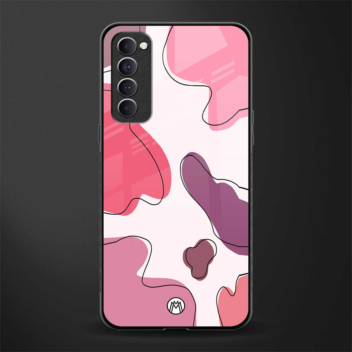 cotton candy taffy edition glass case for oppo reno 4 pro image