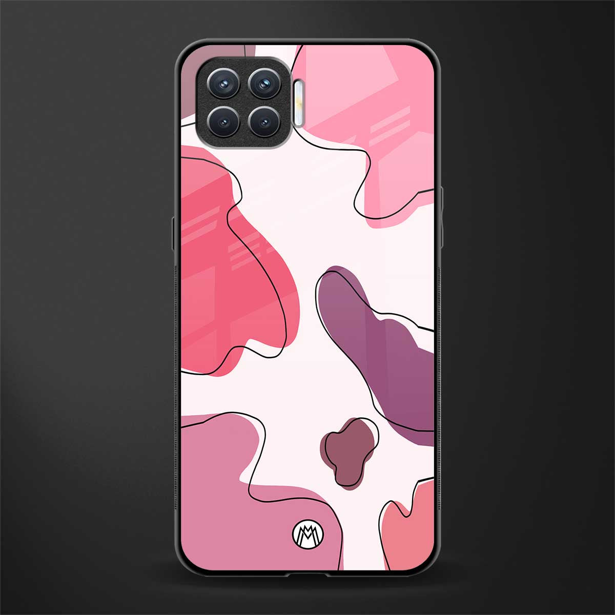 cotton candy taffy edition glass case for oppo f17 pro image