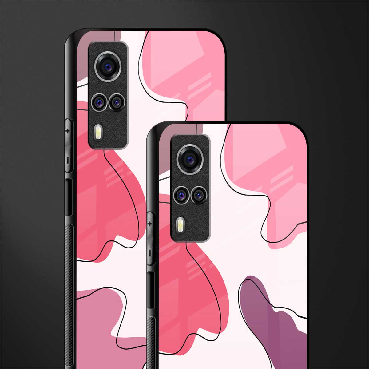 cotton candy taffy edition glass case for vivo y51a image-2