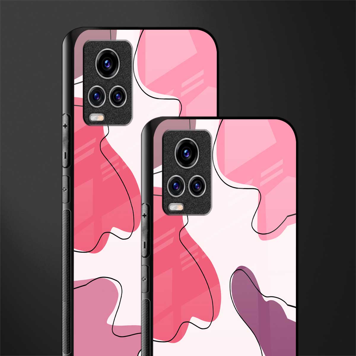 cotton candy taffy edition glass case for vivo v20 pro image-2