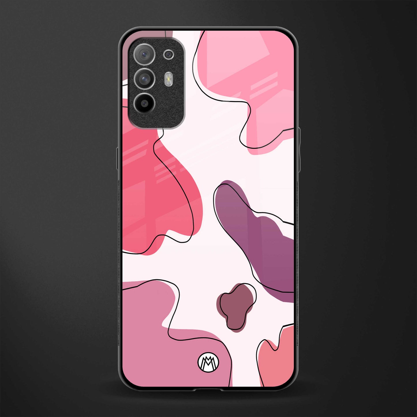 cotton candy taffy edition glass case for oppo f19 pro plus image