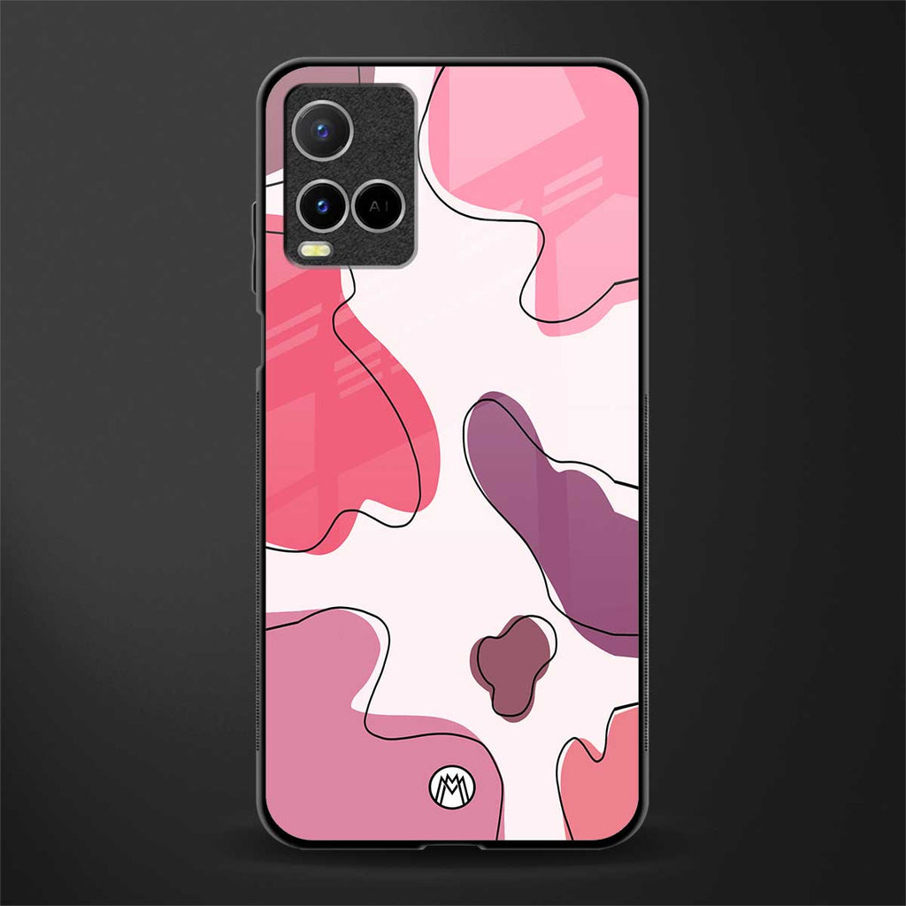 cotton candy taffy edition glass case for vivo y21s image