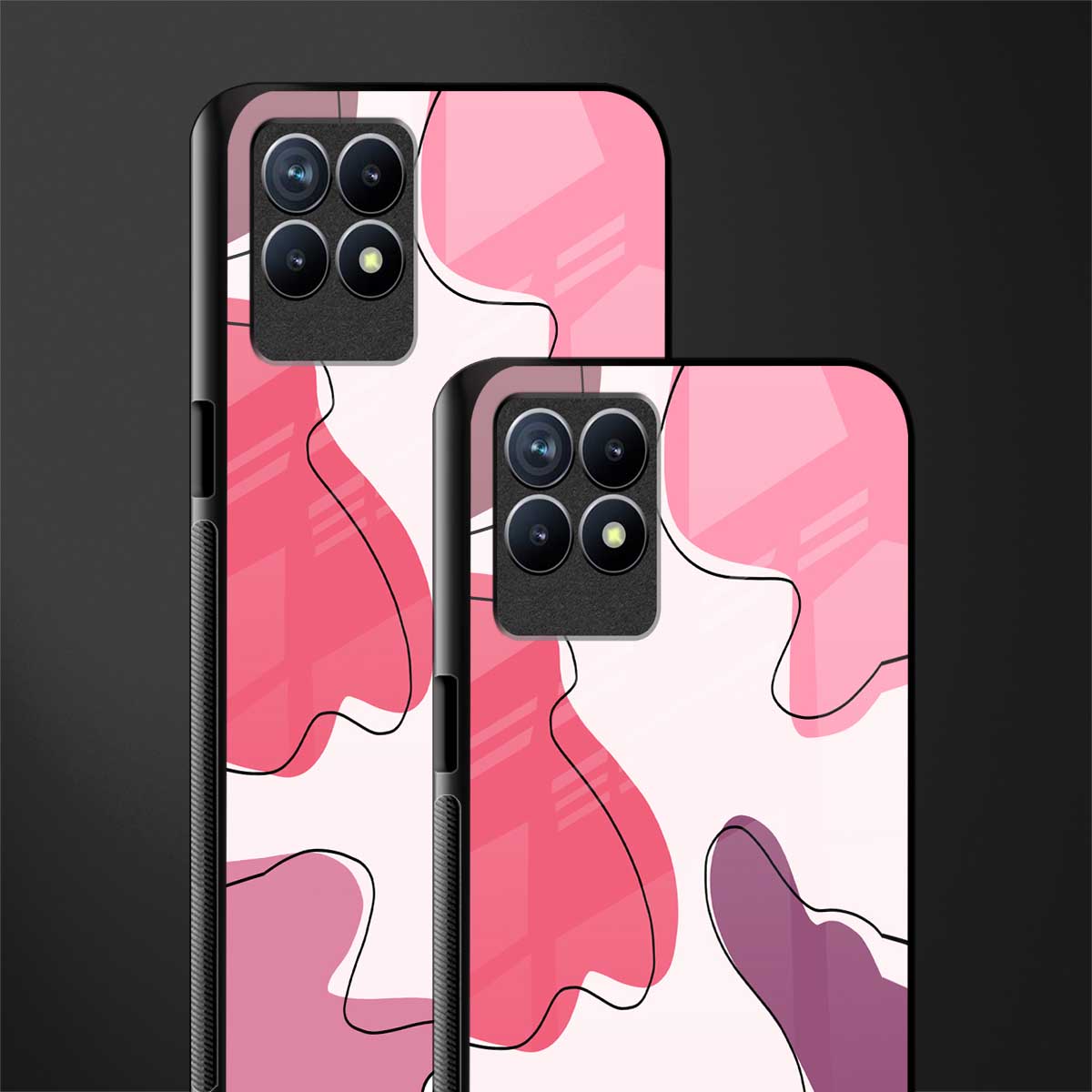 cotton candy taffy edition glass case for realme 8i image-2