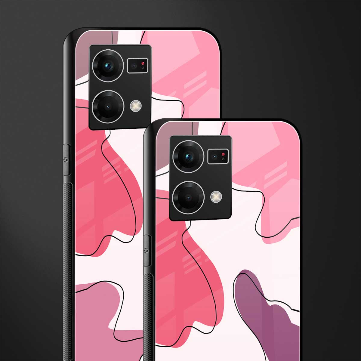 cotton candy taffy edition back phone cover | glass case for oppo f21 pro 4g