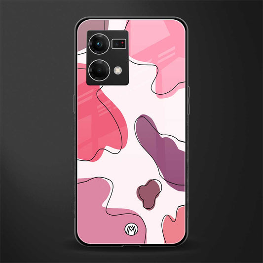 cotton candy taffy edition back phone cover | glass case for oppo f21 pro 4g