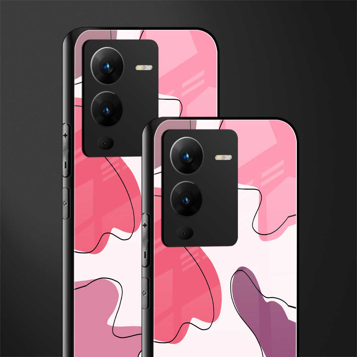 cotton candy taffy edition back phone cover | glass case for vivo v25 pro 5g