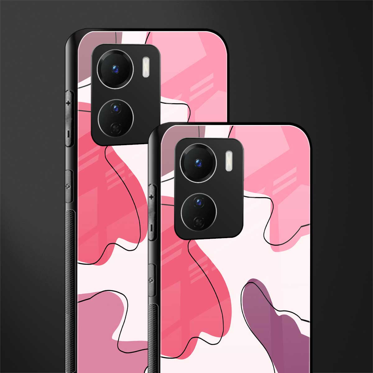 cotton candy taffy edition back phone cover | glass case for vivo y16