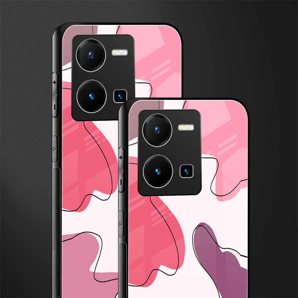 cotton candy taffy edition back phone cover | glass case for vivo y35 4g