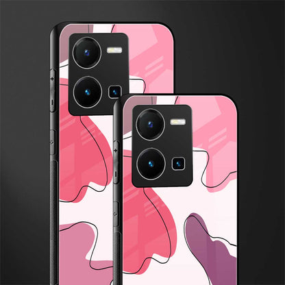 cotton candy taffy edition back phone cover | glass case for vivo y35 4g