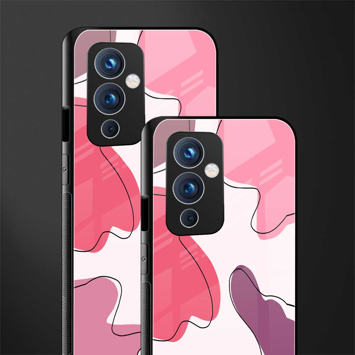 cotton candy taffy edition back phone cover | glass case for oneplus 9