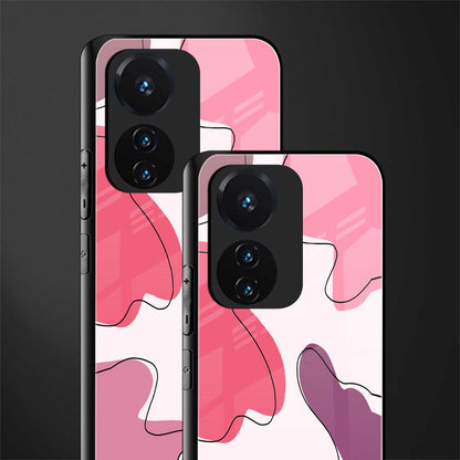 cotton candy taffy edition back phone cover | glass case for vivo t1 44w 4g