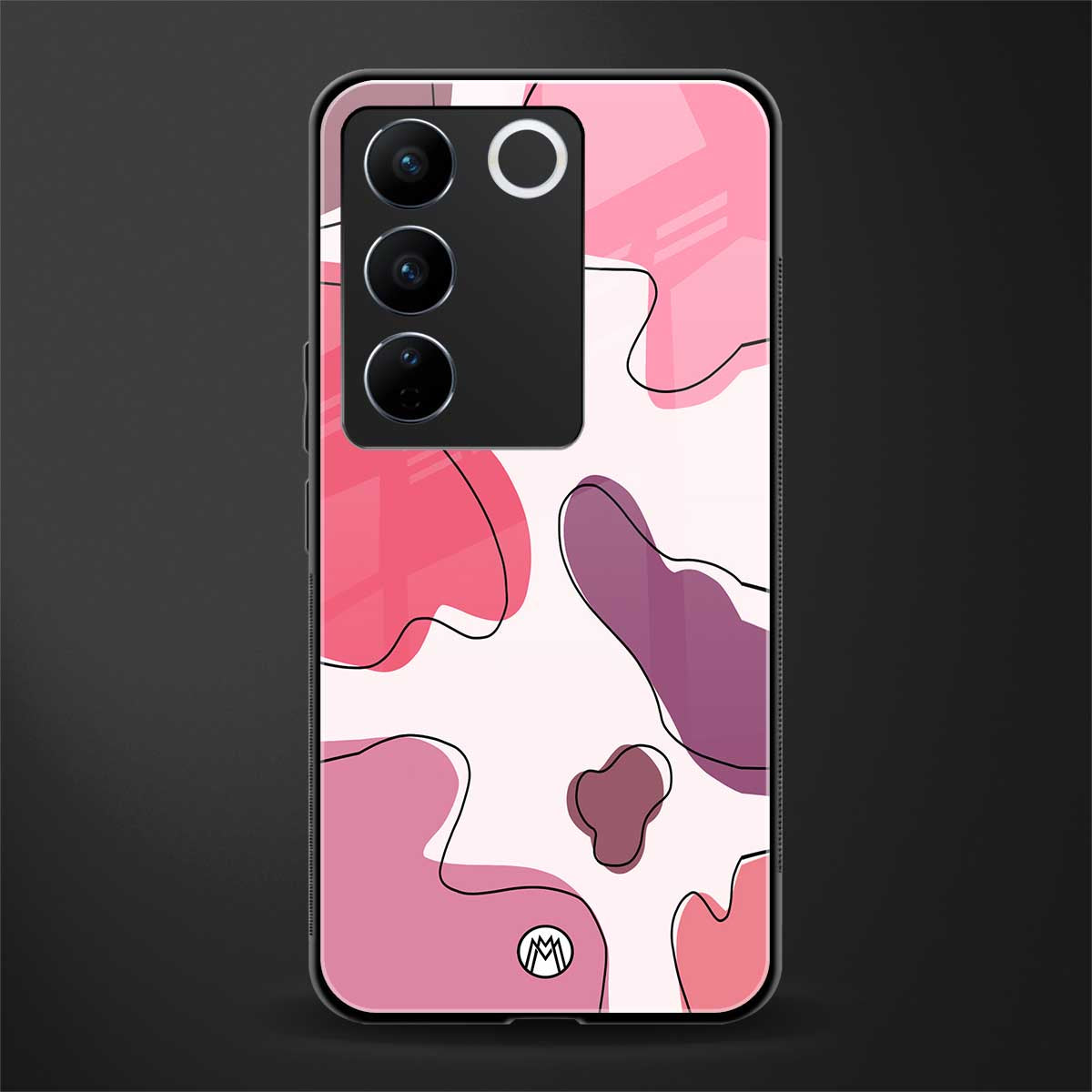 cotton candy taffy edition back phone cover | glass case for vivo v27 pro 5g