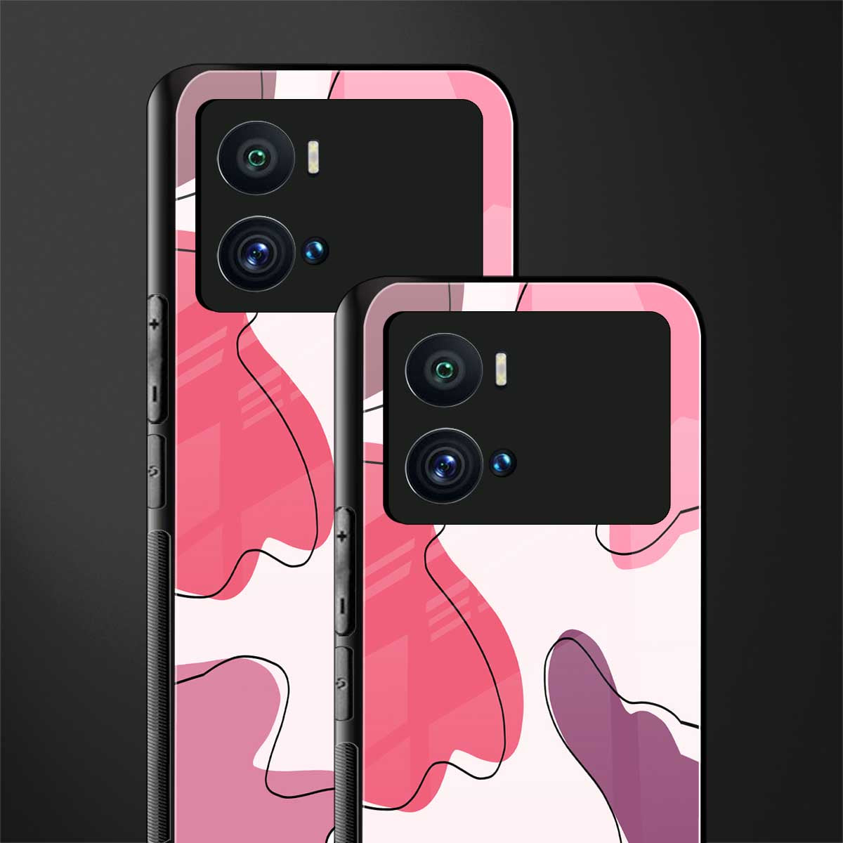 cotton candy taffy edition back phone cover | glass case for iQOO 9 Pro