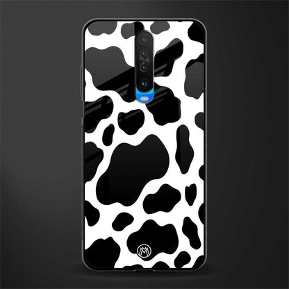 cow fur glass case for poco x2 image