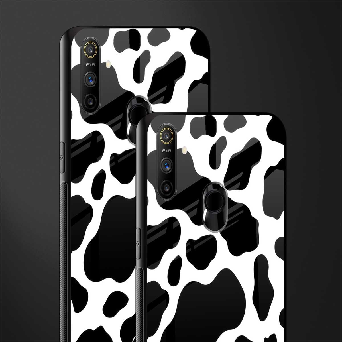 cow fur glass case for realme narzo 10a image-2