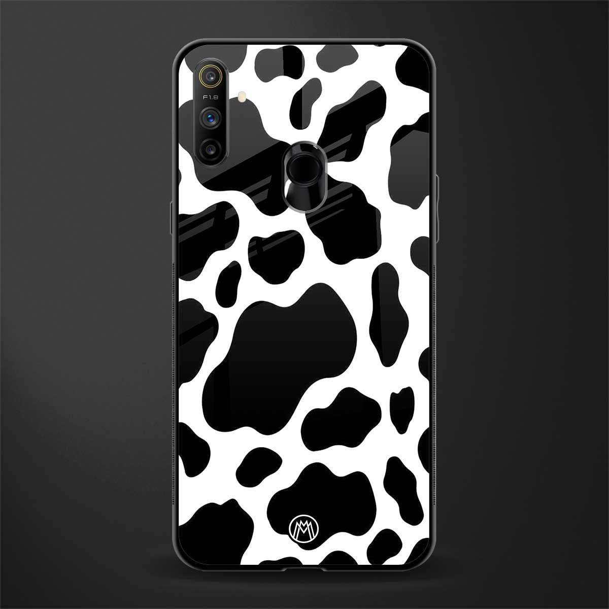 cow fur glass case for realme narzo 10a image